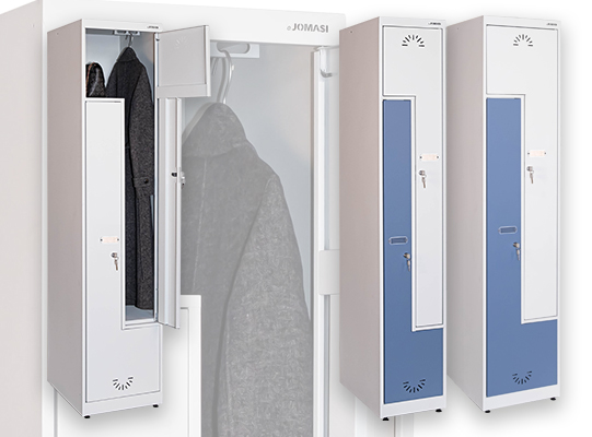 Taquillas con puertas en L